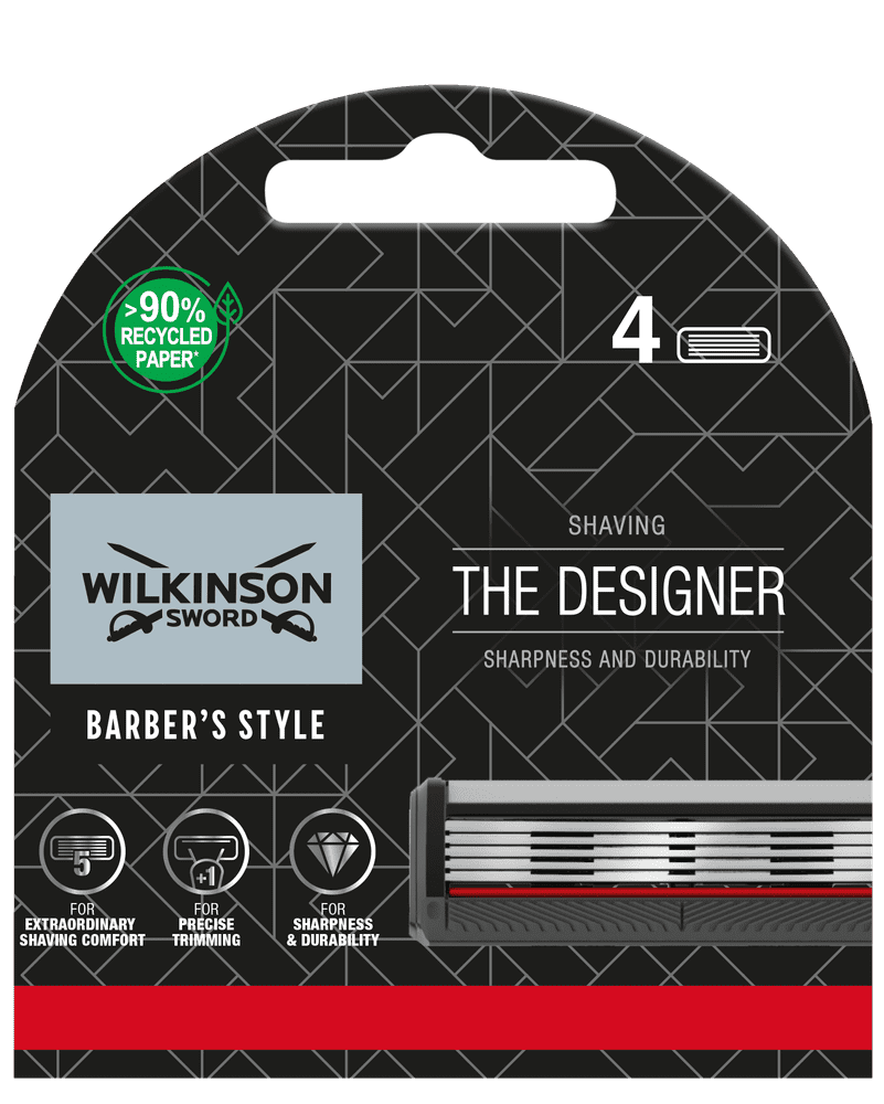 Wilkinson Sword Barber\'s Style The Designer náhradní hlavice 4 kusy